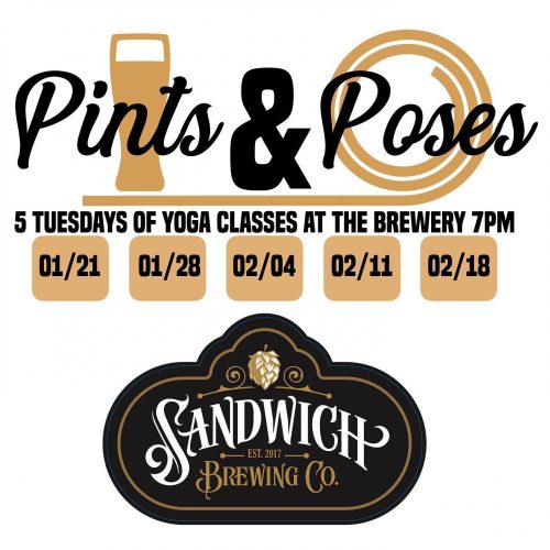 Pints + Poses Sandwich Brewing Co